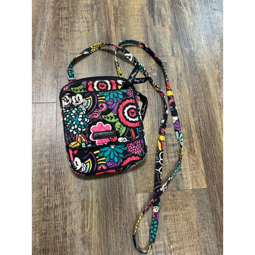 Vera Bradley Disney Mickey Mouse Crossbody Bag Small Multicolor Good Floral